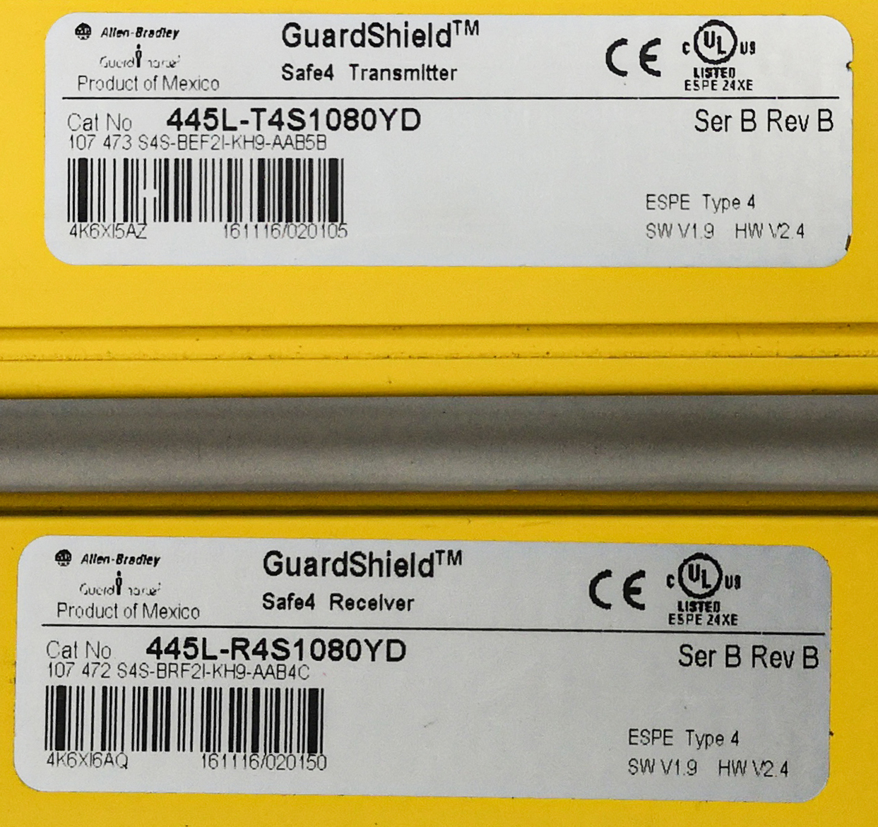 633 ALLEN BRADLEY GUARDSHIELD SAFETY LIGHT CURTAIN W J316Gallery